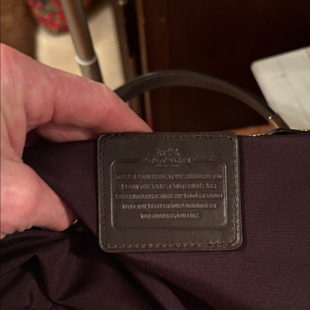 Coach Kelsey Python Pattern Taupe,Brown and Black cross body - Picture 14 of 15